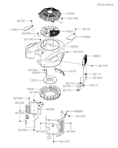 Fxt00v-Ds19 Cooling Equipment Diagram and Parts List for FXT00V-DS19  Cub Cadet Lawn Tractor